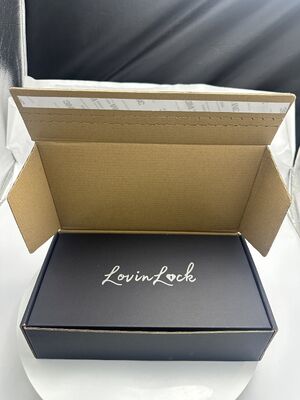 Bon prix Set d'emballage de boîte en papier ondulé personnalisable comprend un courrier kraft protecteur et une boîte cadeau noire mate élégante pour l'affichage en ligne