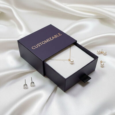 Bon prix Boîte à bijoux personnalisable en papier avec tiroirs à compartiments en velours doux et tiroirs coulissants lisses pour un rangement organisé des bijoux en ligne