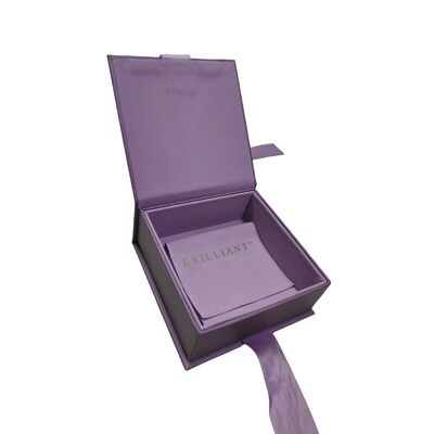 Bon prix Boîte en papier pour bijoux avec carton rigide, pelliculage mat et doublure en éponge anti-rayures pour la protection des bijoux en ligne