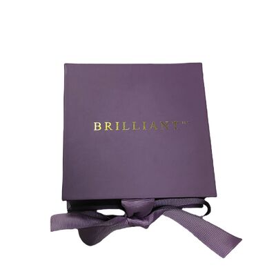 Bon prix Boîte de papier de bijoux construite à partir de carton de papier dur texturé avec un design à pinceau et une douce doublure intérieure pour la protection des bijoux en ligne