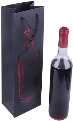 Bon prix Sacs de cadeau de vin personnalisés par bouteille simple pour le dîner d'anniversaires de mariages en ligne