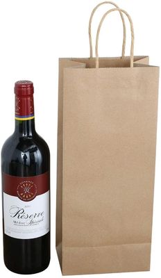 Bon prix Sac réutilisé imprimé écologique de vin de papier d'achats de Papier d'emballage de sacs en papier en ligne