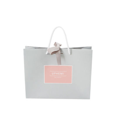 Bon prix Eco a réutilisé les sacs de cordon blancs de mariage de papier des sacs 200gsm emballage de cadeau en ligne
