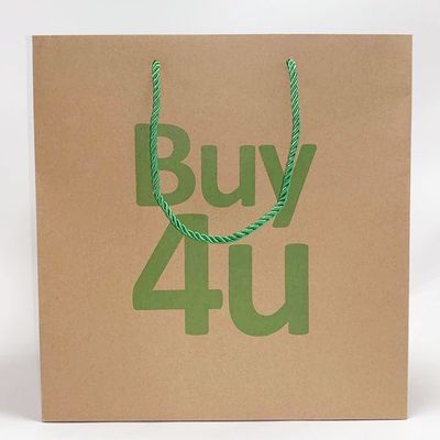 Bon prix Le beau cadeau fait sur commande de sacs en papier de Brown vêtx le sac d'emballage avec la corde mélangée en ligne
