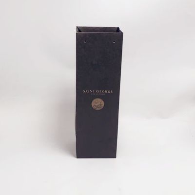 Bon prix La bouteille de papier de vin rouge de Pritning de gravure met en sac les sacs en papier réutilisés par coutume en ligne