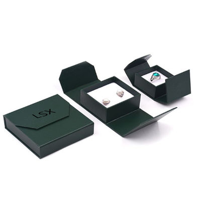Bon prix Boîte de papier de bijoux bilatéraux d'ouverture/carton de boîte à bijoux avec l'insertion blanche en ligne