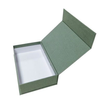 Bon prix boîte d'emballage d'écharpe de caisses d'emballage de cadeau du vert 120gsm en papier texturisé en ligne