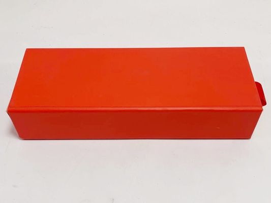 Bon prix La coutume de papier orange de boîte de tiroir a imprimé la stratification 157gsm de Matt de boîte-cadeau en ligne