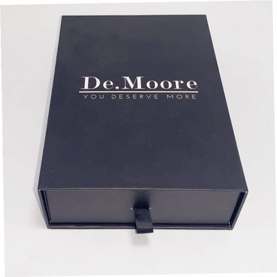 Bon prix Type caisses d'emballage de tiroir de cadeau faites main avec l'aluminium fait sur commande emboutissant le logo en ligne
