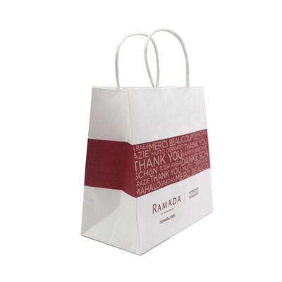 Bon prix Concevez le sac en fonction du client de papier d'emballage emportent réutilisent l'impression de Flexo de 8 couleurs en ligne