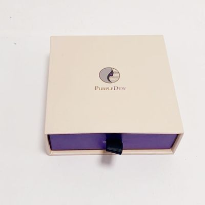 Bon prix Boîtes de papier réutilisées par boîte-cadeau blanc de collier empaquetant les boîtes faites sur commande de tiroir en ligne
