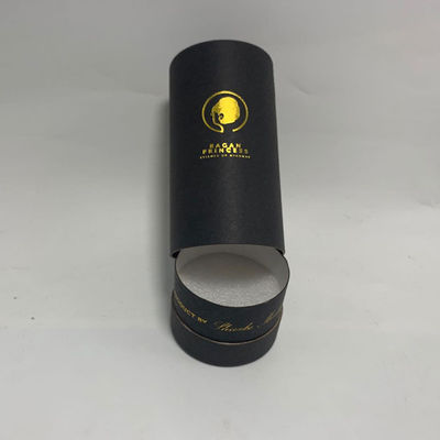 Bon prix Tubes de estampillage chauds de cylindre de carton de carte d'or cylindrique noir de boîte de papier en ligne