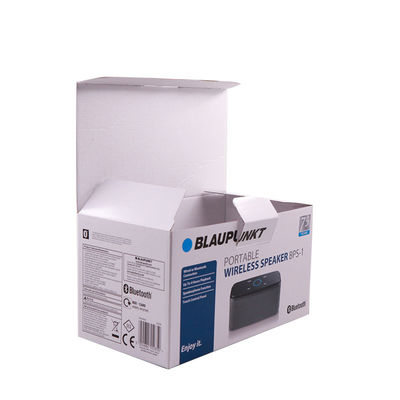 Bon prix Le composant électronique ondulé de boîte de papier de couleur blanche empaquette l'impression de CMYK en ligne