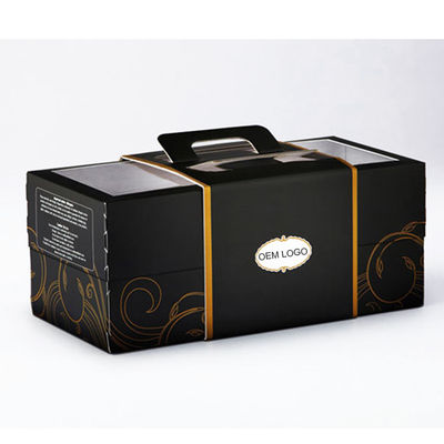 Bon prix La boîte en carton de gâteau d'emballage alimentaire a découpé Matt/finissage avec des matrices brillant de stratification en ligne