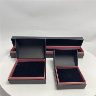 Bon prix Boîte de papier carrée de papier noire de bijoux de bloc supérieur pour le stockage de bijoux en ligne