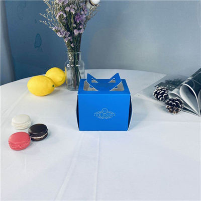 Bon prix Boîte de Logo Customized Portable Cake Cardboard pour des pâtisseries de magasin en ligne