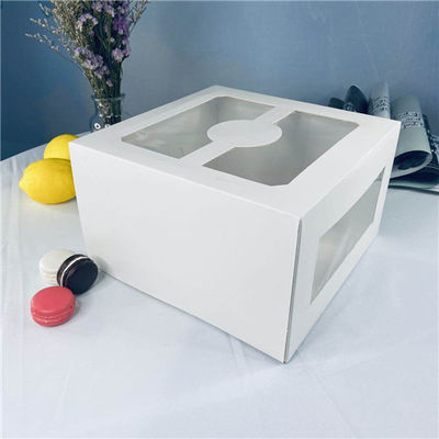 Bon prix Boîte en carton transparente blanche de gâteau de fenêtre de PVC de place en ligne
